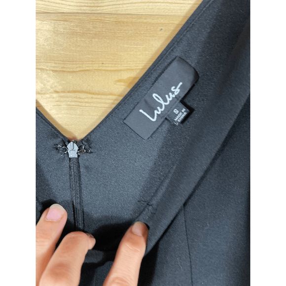 Lulu's Women's Melora Black Sleeveless Maxi Dress Size Small - Picture 6 of 14